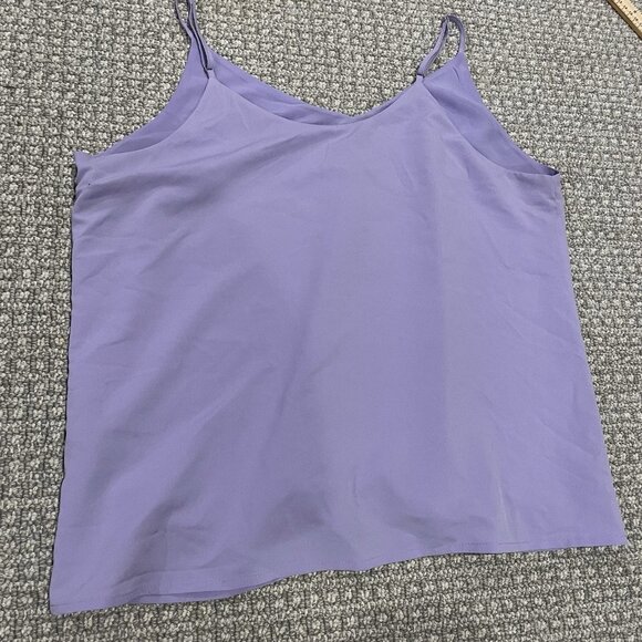 A New Day Blouse Womens Large Lavender Purple Tank Top Vneck Spaghetti Strap - Picture 4 of 7
